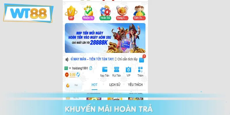  Khuyến mãi hoàn trả được nhiều hội viên quan tâm
